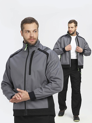 Куртка ProfLine Leader (тк.Софтшел)серая